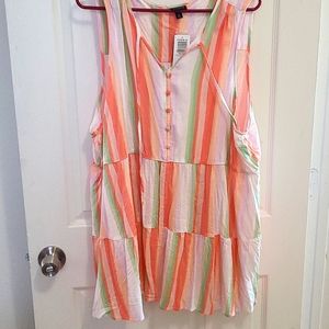 Striped babydoll top